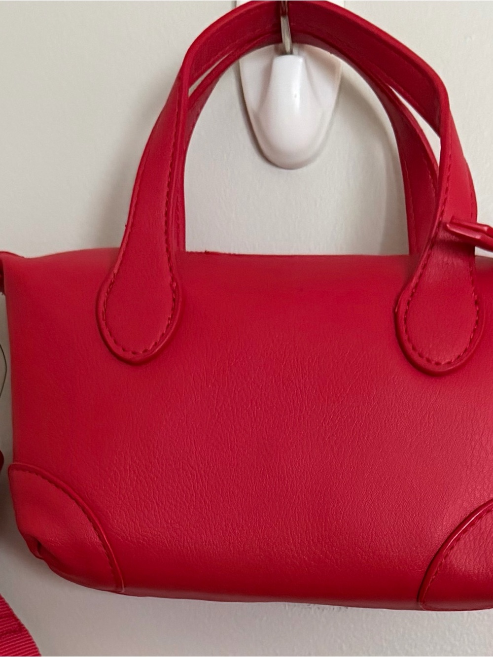 Art Class Red Mini Crossbody Bag with Wide Strap -